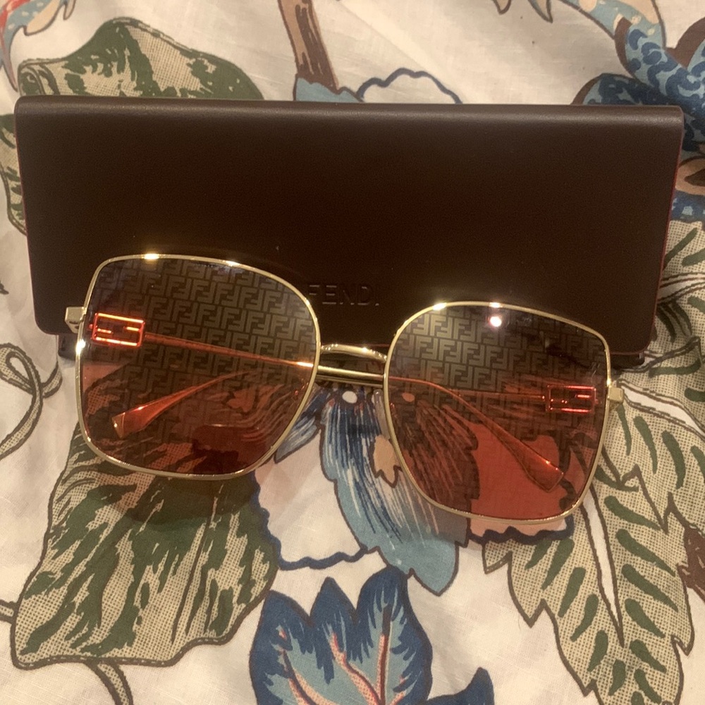 Fendi Baguette 59mm Geometric Sunglasses